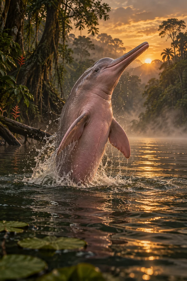 Arte de Boto-cor-de-rosa